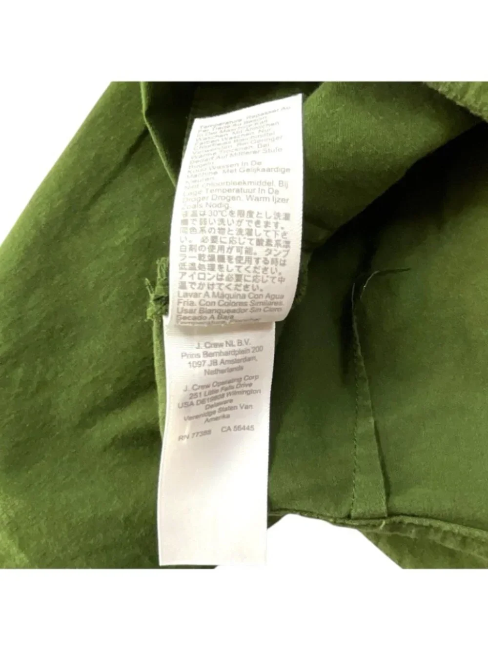 J.Crew Lizzie Pants Womens 27 Green Wide Leg Patch Pocket Stretch Twill Casual